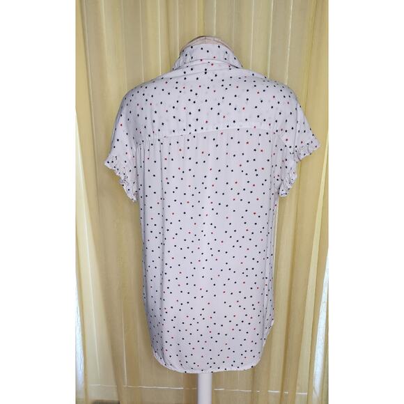 Beach Lunch Lounge Sleeveless Button Front Blouse Size XS‎ Stars - Picture 2 of 6